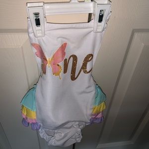 First birthday romper